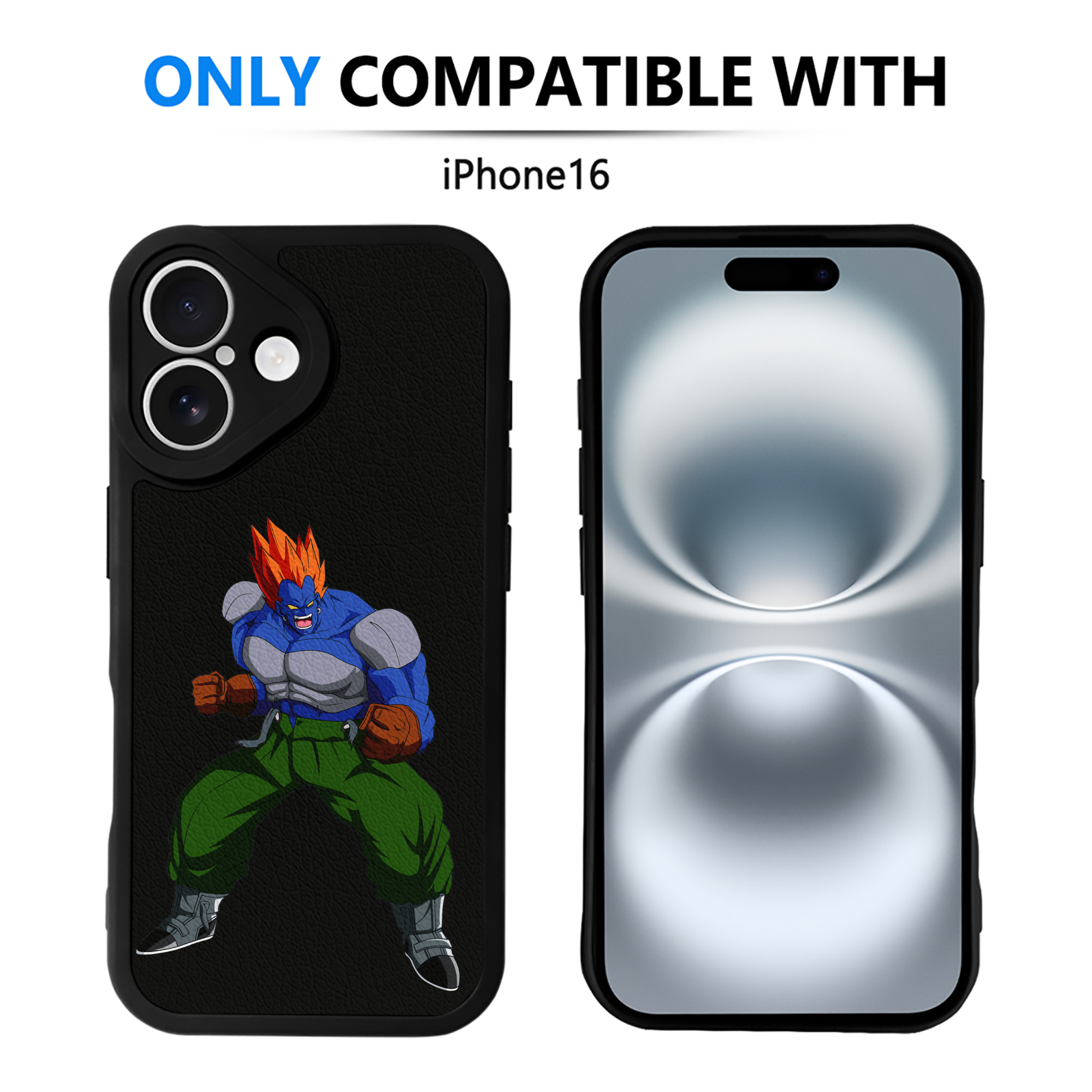（画像用） ドラゴンボール DRAGON BALL 【iPhone 16シリーズ対応】シリコンスマホケース（レザー調） 材質：シリコン
